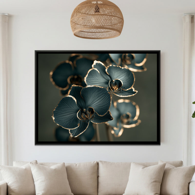 Teal Orchids