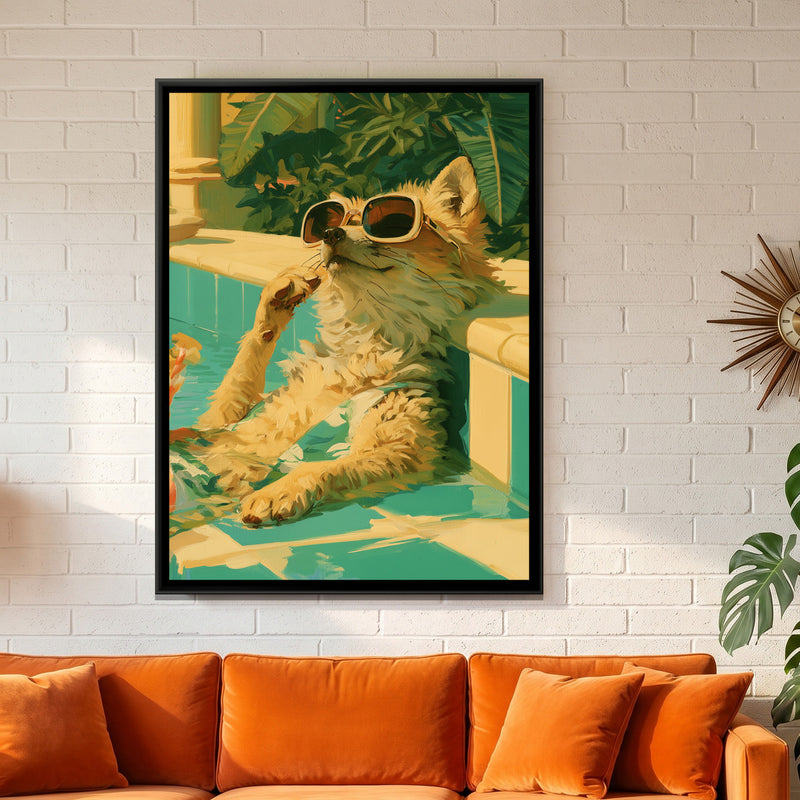 Poolside Cat