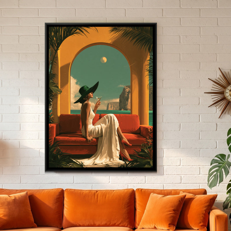 Retro Woman with Cocktail