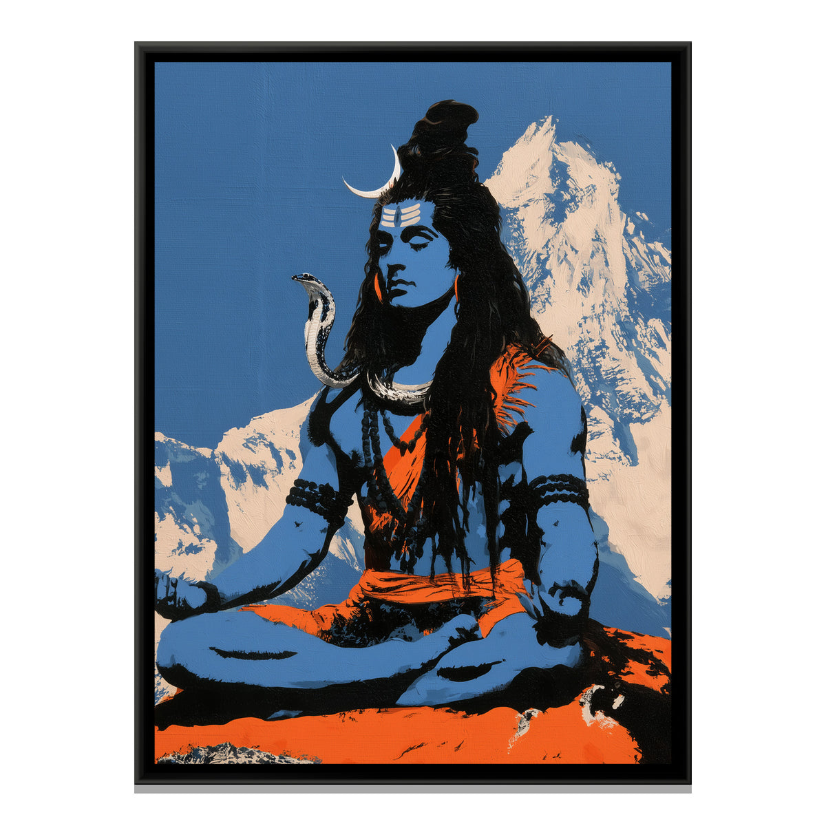 Mahadev — framed canvas print, front view