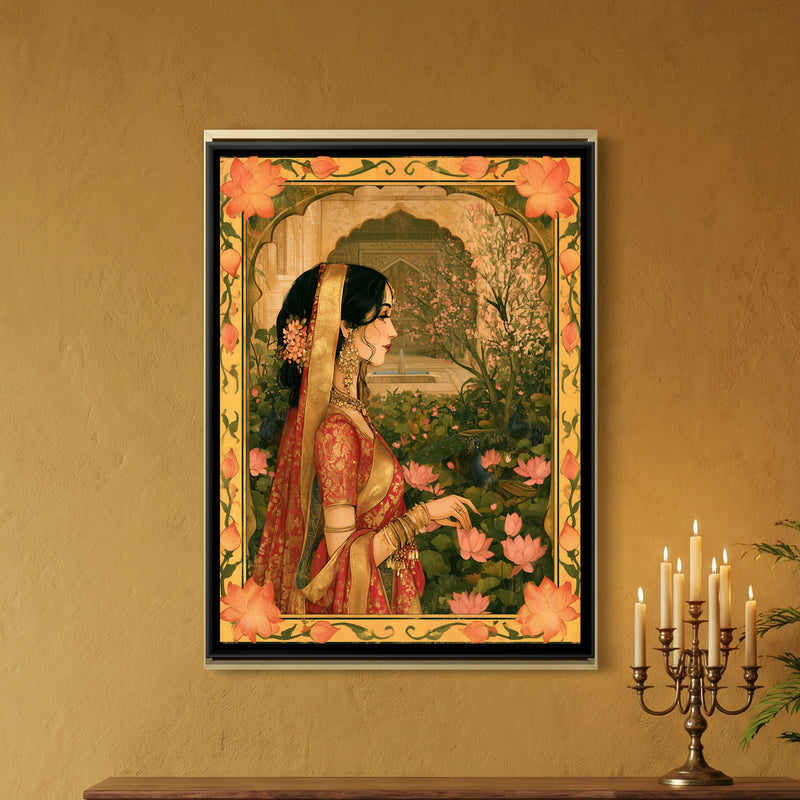 Woman among Lotuses