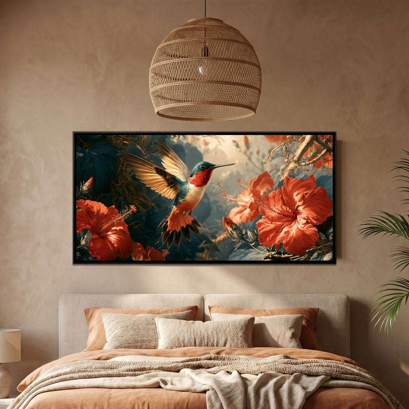 Hummingbird and Hibiscus