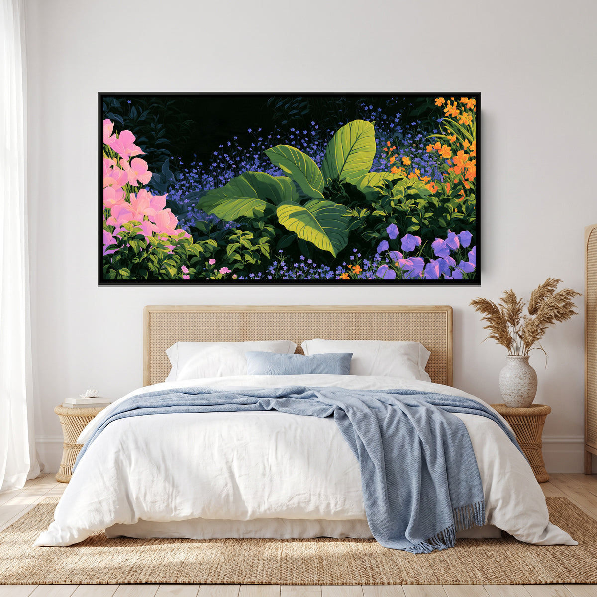 Tropical Jungle — canvas art shown in a styled room