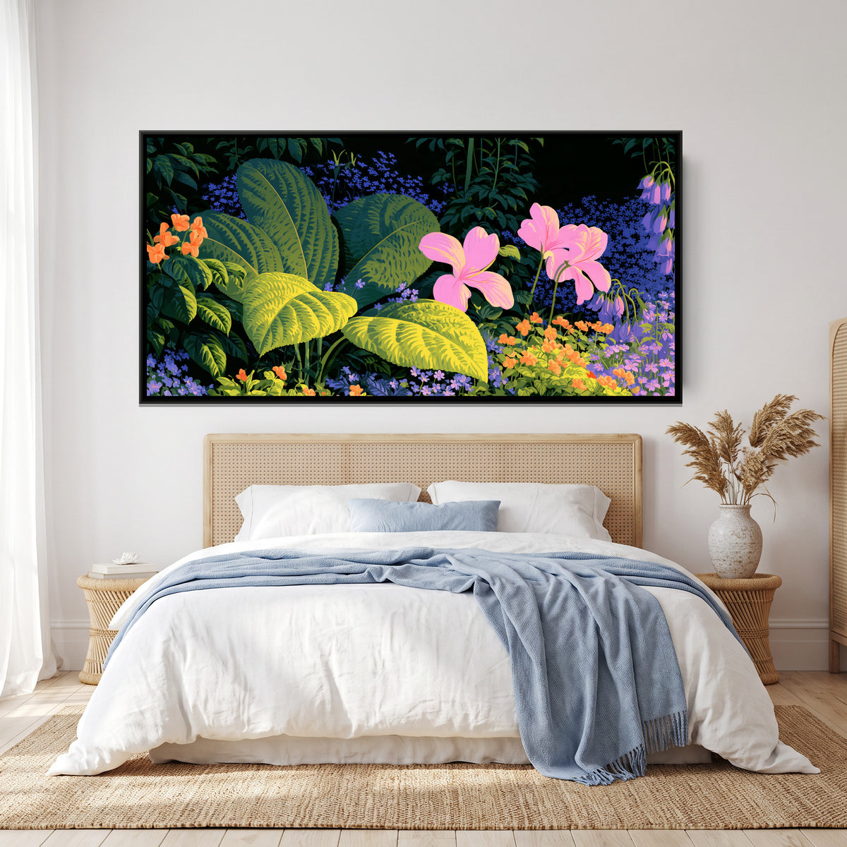 Tropical Jungle — canvas art shown in a styled room