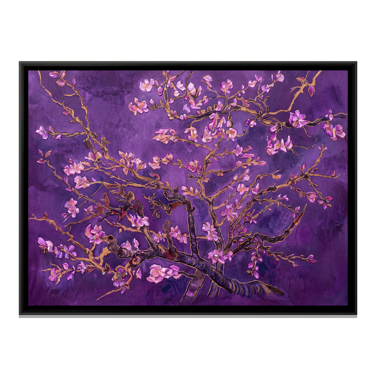 Cherry Blossom — framed canvas print, front view