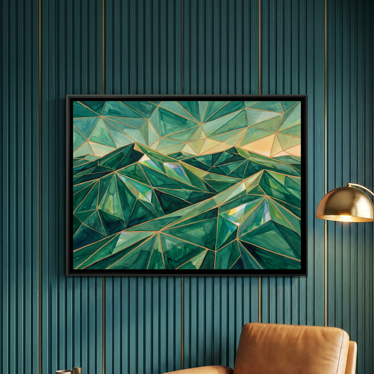 Rajasthan Dunes — framed canvas art hung on a wall