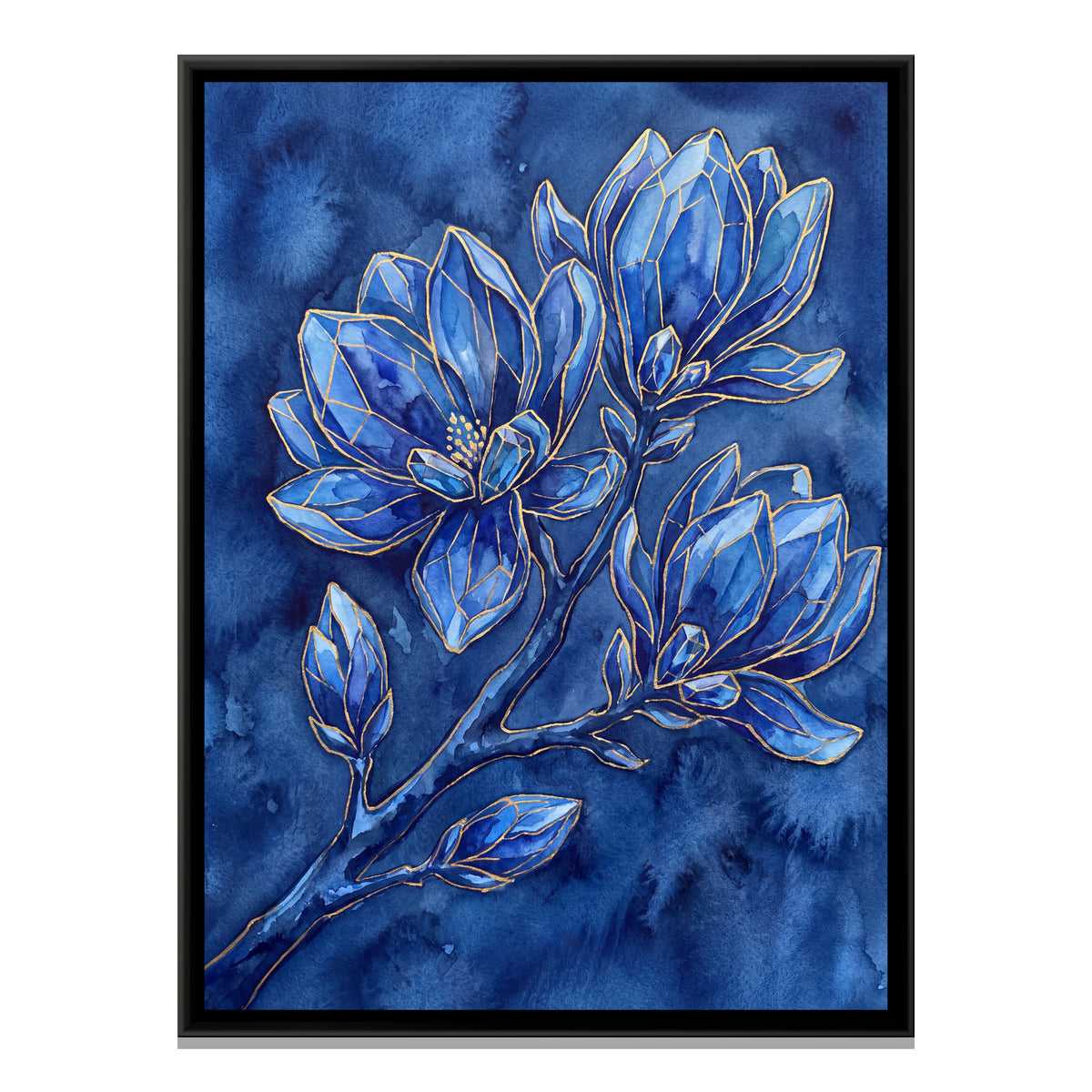 Magnolia — framed canvas print, front view