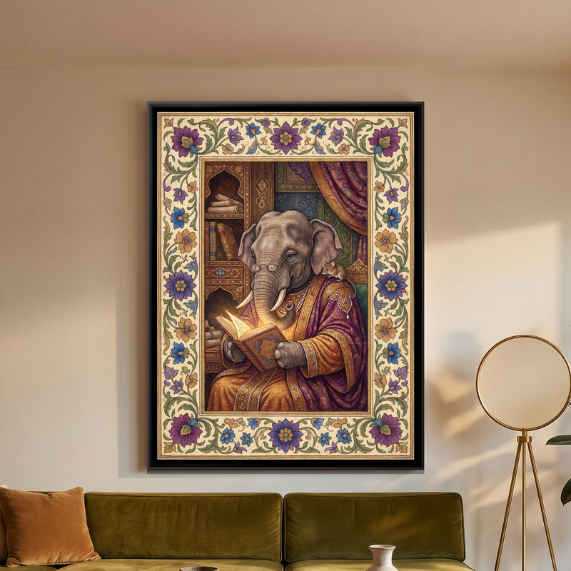 Mughal Elephant Reading