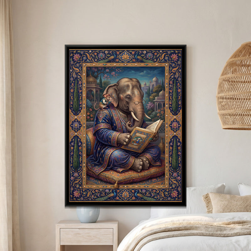 Mughal Elephant Reading