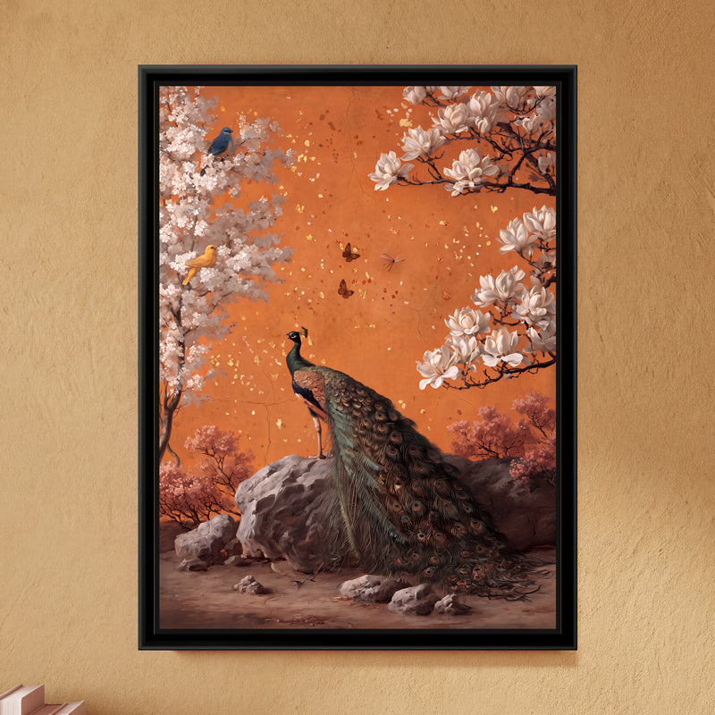 Orange Fresco Peacock