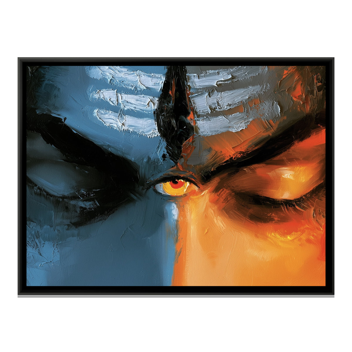 Mahadev Third Eye — framed canvas print, front view