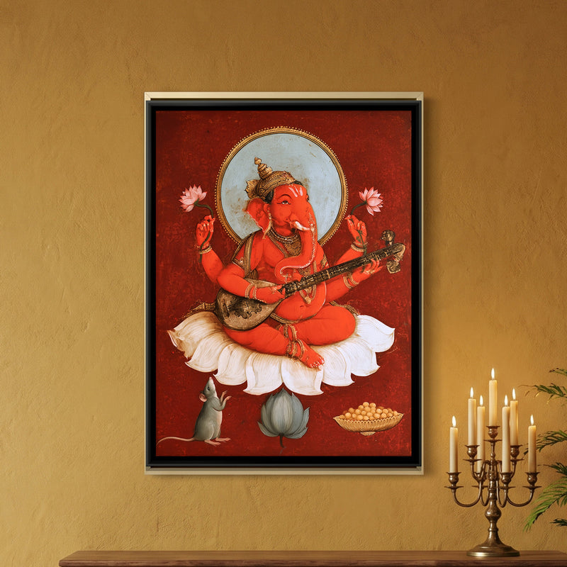 Shri Ganesh Playing Veena