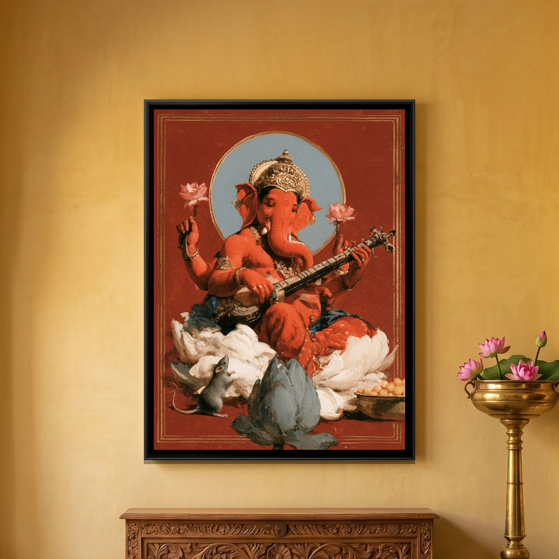 Shri Ganesh Playing Veena