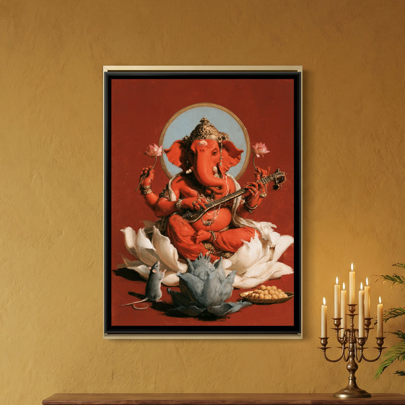 Shri Ganesh Playing Veena