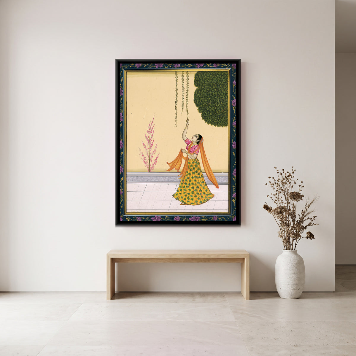 Ragini Vasanti — canvas art shown in a styled room