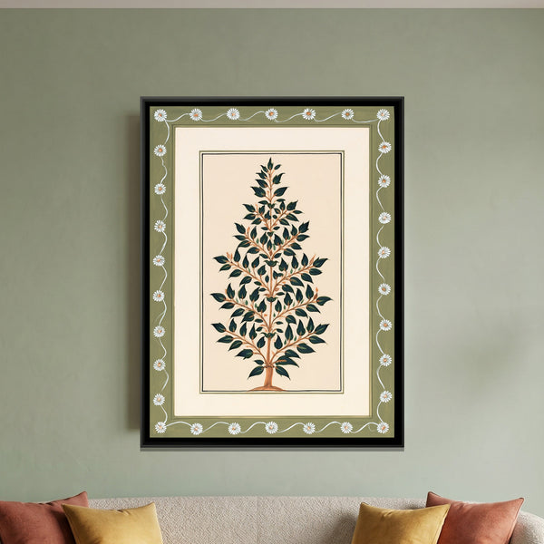 Mughal Tree — framed canvas art hung on a wall