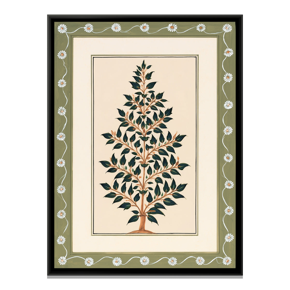Mughal Tree — framed canvas print, front view