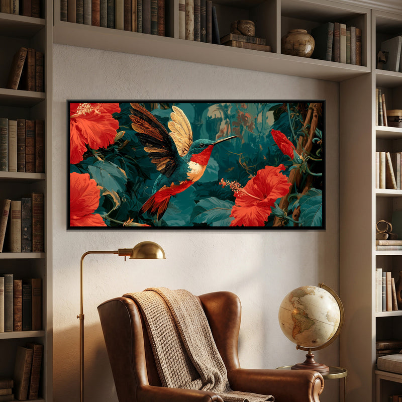 Hummingbird and Hibiscus