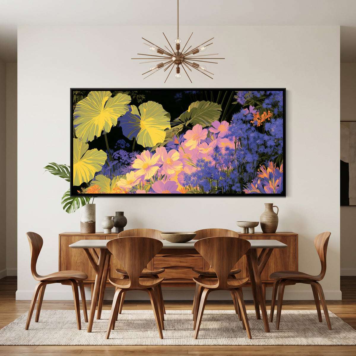 Tropical Jungle — canvas art shown in a styled room