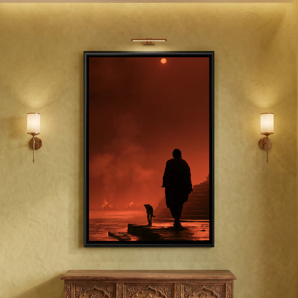Bhairava — framed canvas art hung on a wall