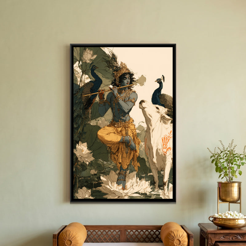 Shri Krishna on Lotus
