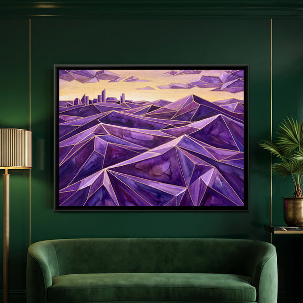 Rajasthan Dunes — framed canvas art hung on a wall