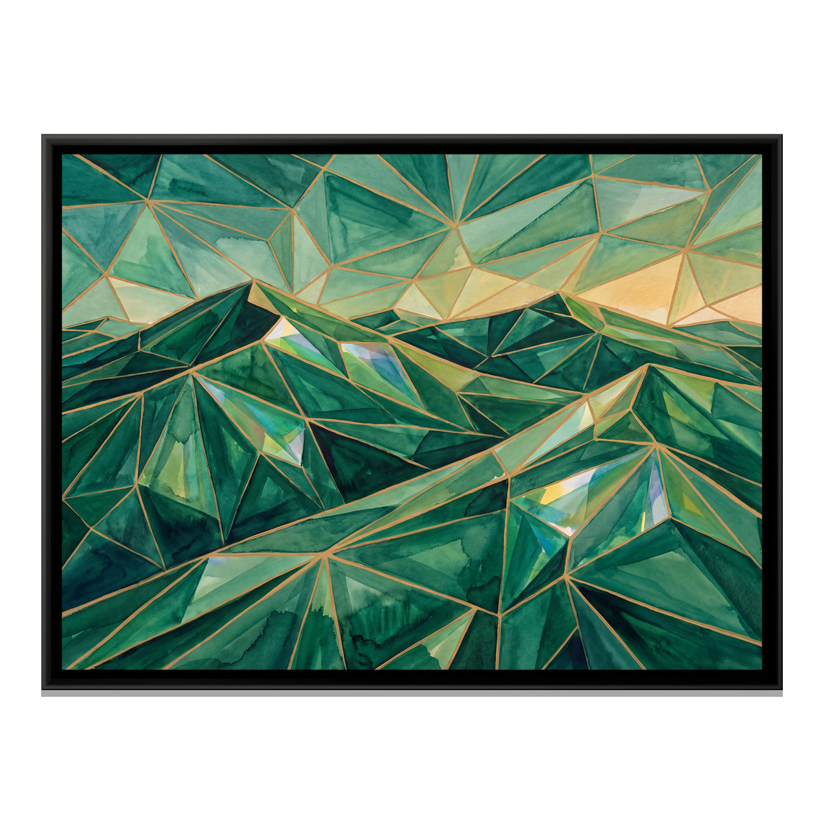 Rajasthan Dunes — framed canvas print, front view