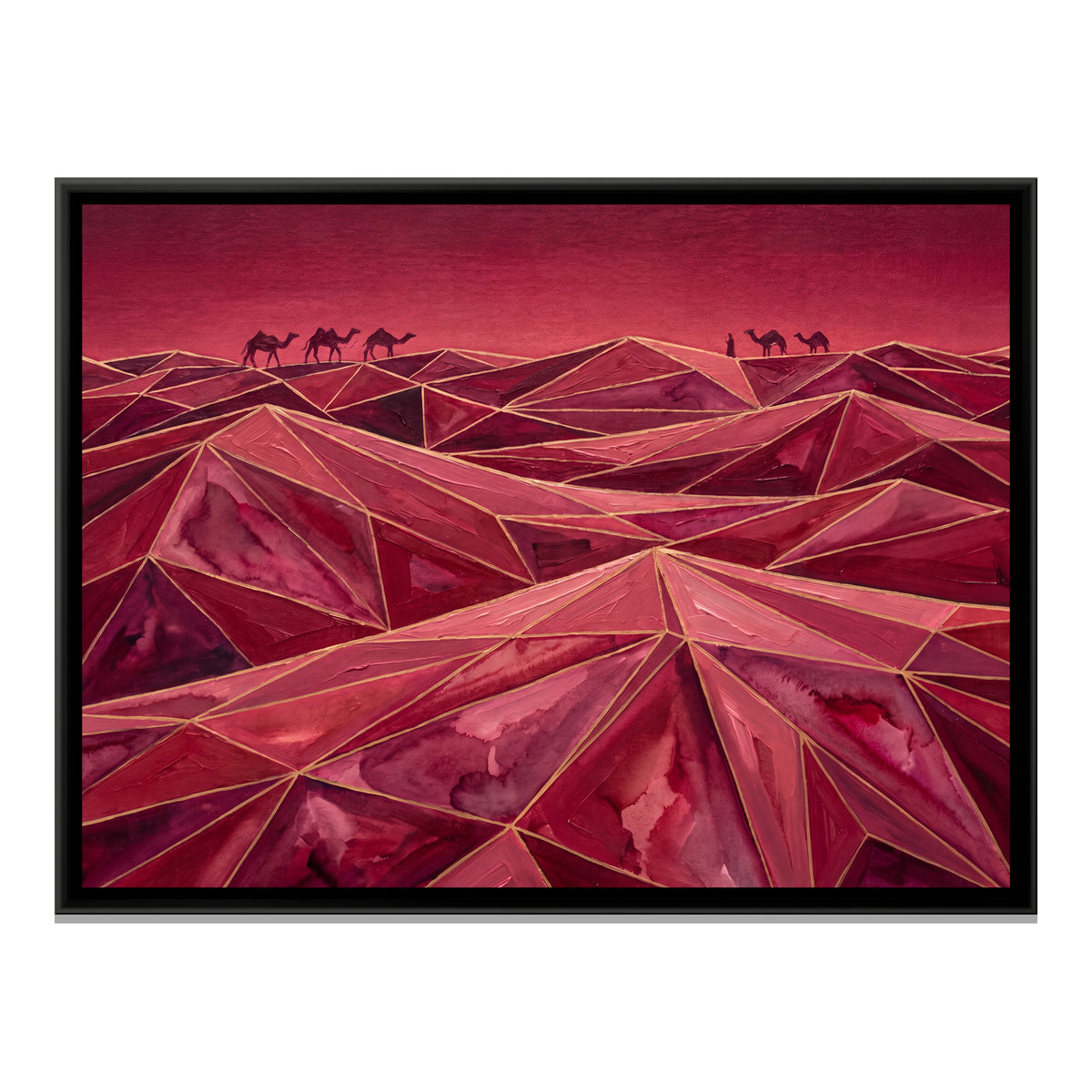 Rajasthan Dunes — framed canvas print, front view