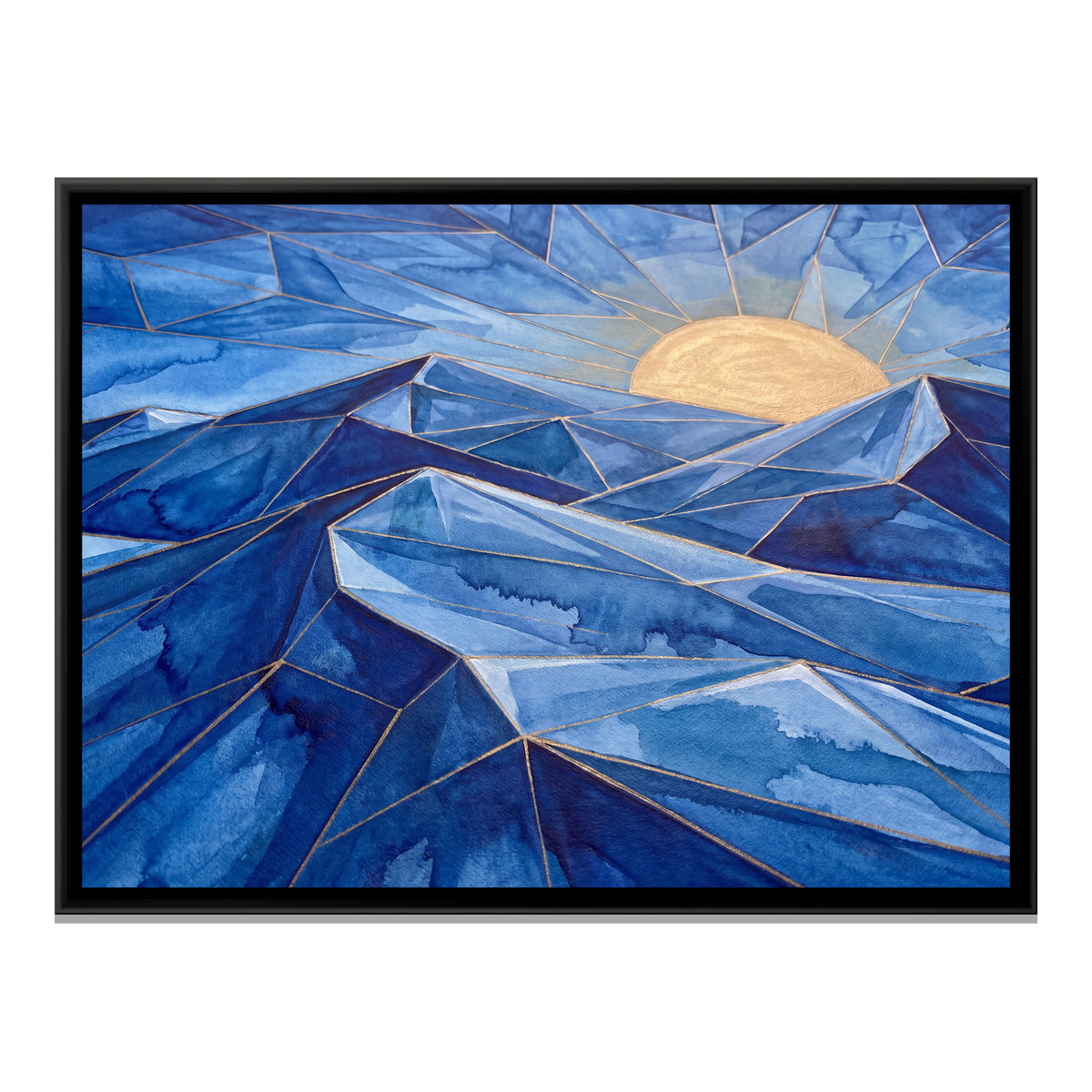 Rajasthan Dunes — framed canvas print, front view