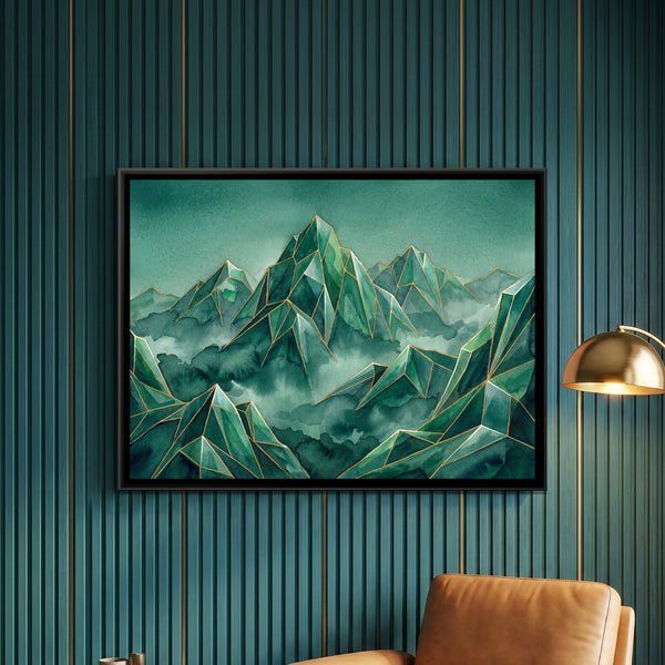 Himalayas — framed canvas art hung on a wall