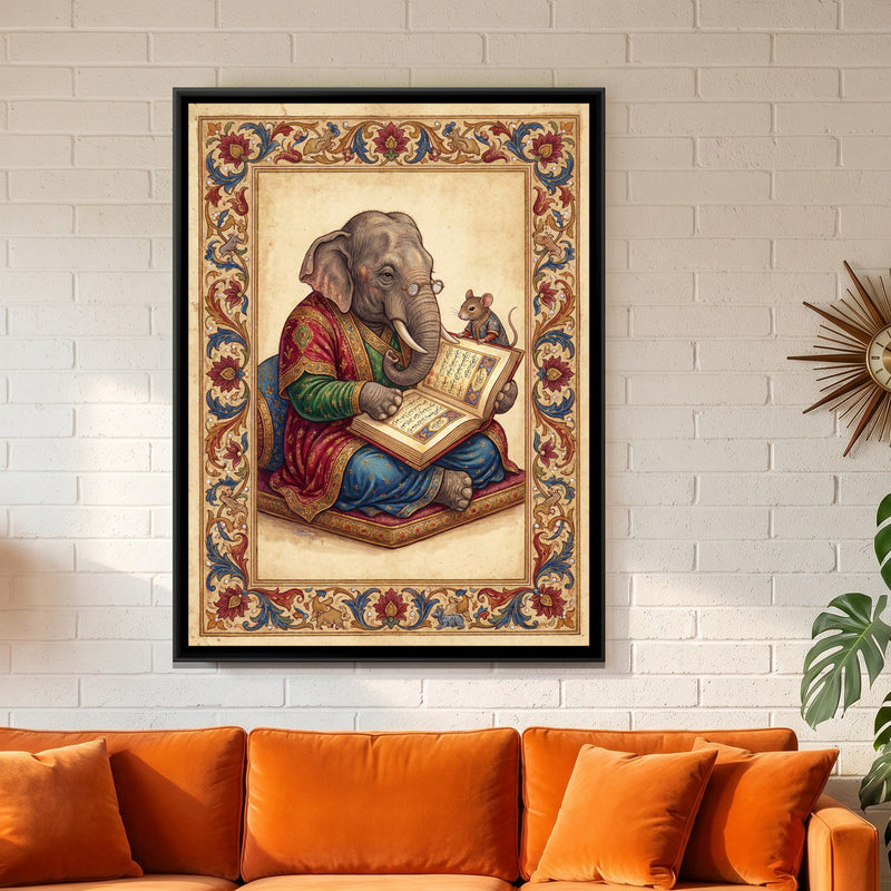 Mughal Elephant Reading